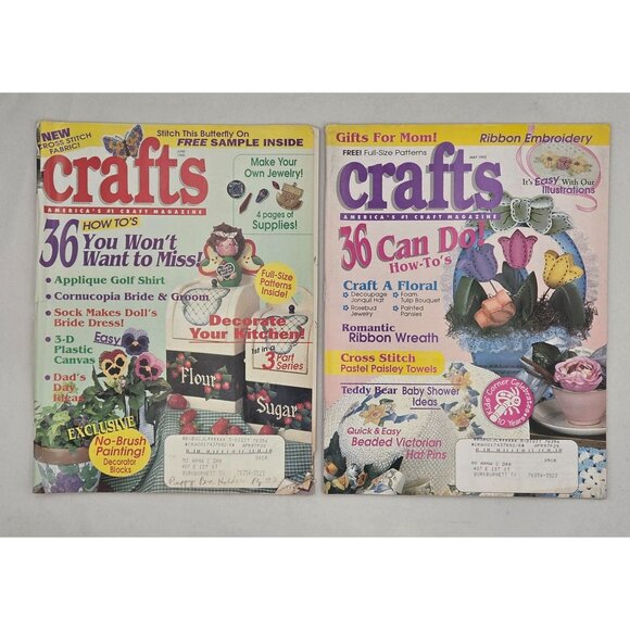 Crafts Magazine Collection Lot Of 12 Issues Full-Size Patterns & Projects 1995 - Picture 6 of 9